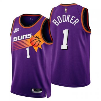 Phoenix Suns NO. 1 Devin Booker 2022-23 Classic Edition Purple Jersey