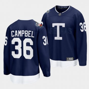 Jack Campbell Toronto Maple Leafs 2022 Heritage Classic Navy Jersey