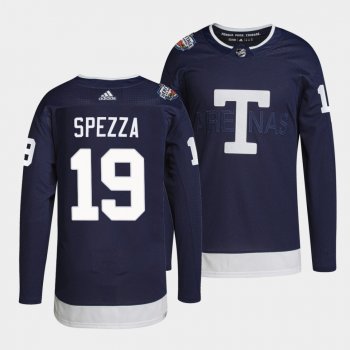 Toronto Maple Leafs 2022 Heritage Classic Jason Spezza #19 Navy Jersey Primegreen Authentic