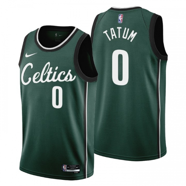 2022-23 Boston Celtics #0 Jayson Tatum City Edition Green Jersey