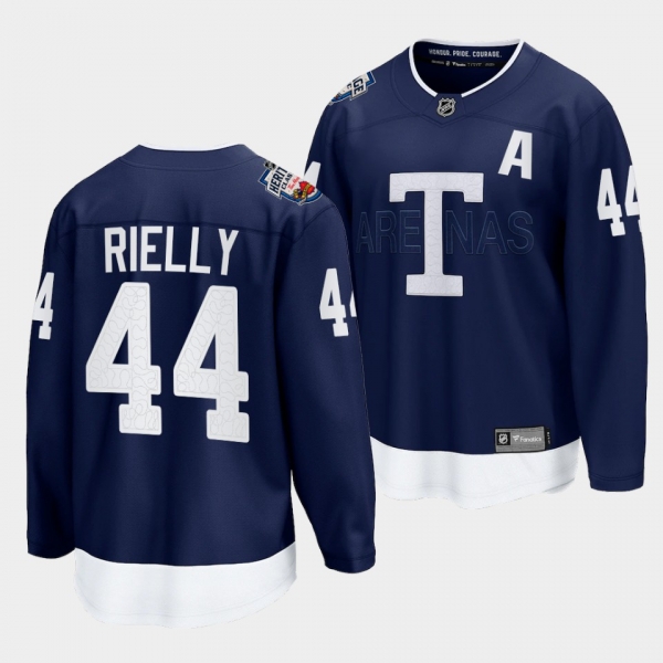 Morgan Rielly Toronto Maple Leafs 2022 Heritage Classic Navy Jersey