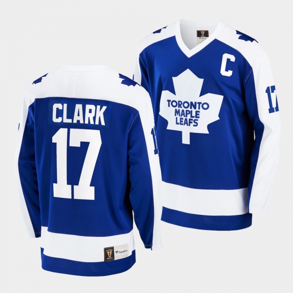 Wendel Clark Toronto Maple Leafs Retired Player Blue Jersey Premier