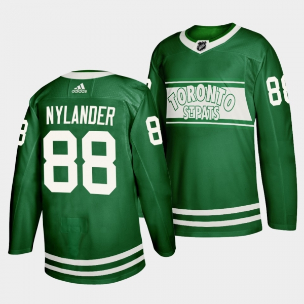 William Nylander Toronto Maple Leafs St. Patricks Day 2022 Green Special Edition Jersey