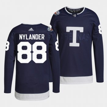 Toronto Maple Leafs 2022 Heritage Classic William Nylander #88 Navy Jersey Primegreen Authentic