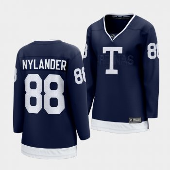 Women Toronto Maple Leafs 2022 Heritage Classic William Nylander #88 Navy Jersey