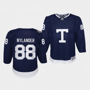 Youth Toronto Maple Leafs 2022 Heritage Classic William Nylander #88 Navy Jersey