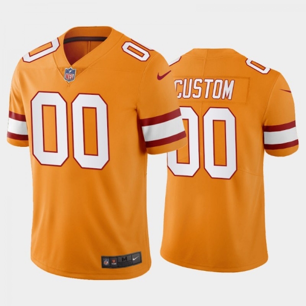 Custom Tampa Bay Buccaneers Orange Creamsicle Throwback Stitched Jersey For Men