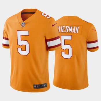 Richard Sherman Tampa Bay Buccaneers Orange Creamsicle Throwback Stitched Jersey For Men