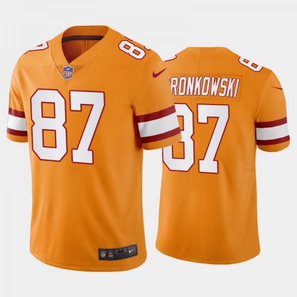 Rob Gronkowski Tampa Bay Buccaneers Orange Creamsicle Throwback Stitched Jersey For Men