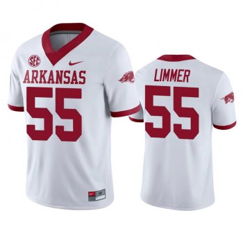 Arkansas Razorbacks Beaux Limmer White College Football Jersey