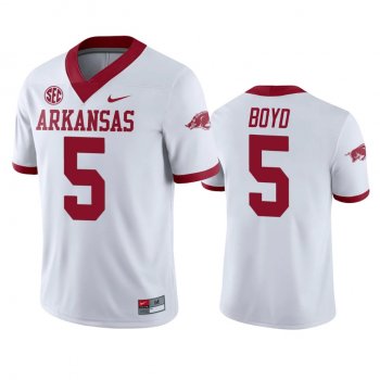 Arkansas Razorbacks Rakeem Boyd White College Football Jersey