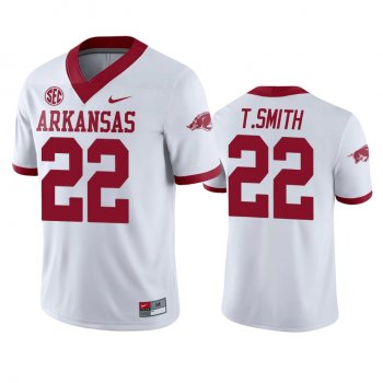 Arkansas Razorbacks Trelon Smith White College Football Jersey