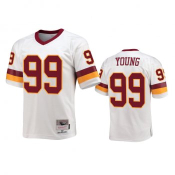 Washington Commanders Chase Young White Throwback Legacy Replica Jersey