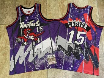 NBA Raptors 15 Vince Carter Purple New Men Jersey