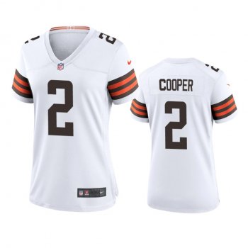 Women's Cleveland Browns Amari Cooper White Game Jersey