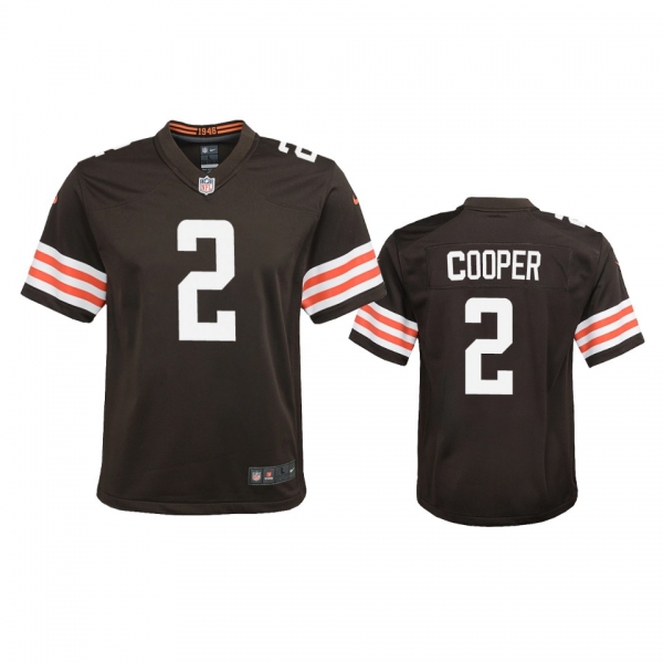 Youth Browns Amari Cooper Brown Game Jersey