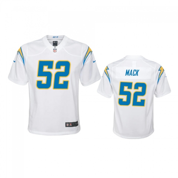 Youth Chargers Khalil Mack White Game Jersey