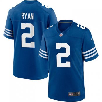 Matt Ryan #2 Indianapolis Colts Alternate Game Men Jersey - Royal