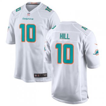 Tyreek Hill #10 Miami Dolphins Game Men Jersey - White