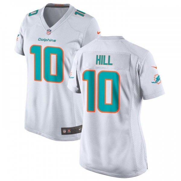 Women Tyreek Hill #10 Miami Dolphins Game Jersey - White