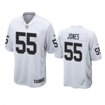 Las Vegas Raiders Chandler Jones White Game Jersey