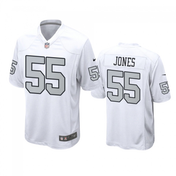 Las Vegas Raiders Chandler Jones White Alternate Game Jersey