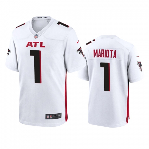 Atlanta Falcons Marcus Mariota White Game Jersey