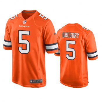 Denver Broncos Randy Gregory Orange Alternate Game Jersey