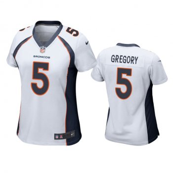 Women's Denver Broncos Randy Gregory White Game Jersey