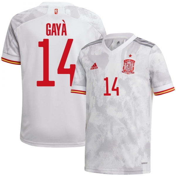 Spain National Team 2022 Qatar World Cup Jose Gaya #14 White Away Men Jersey