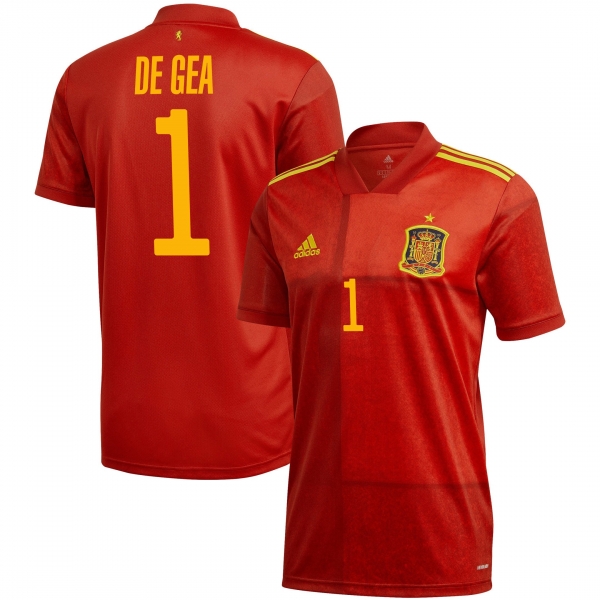 Spain National Team 2022 Qatar World Cup David de Gea #1 Red Home Men Jersey