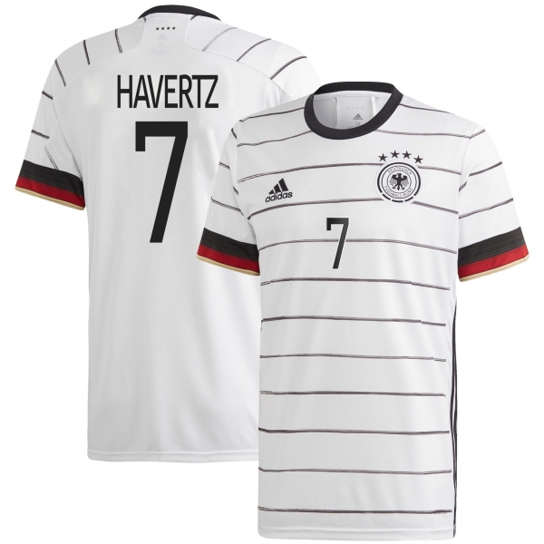 Germany National Team 2022 Qatar World Cup Kai Havertz #7 White Home Men Jersey