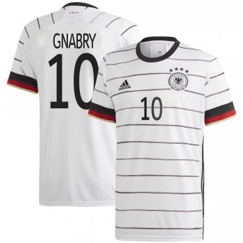 Germany National Team 2022 Qatar World Cup Serge Gnabry #10 White Home Men Jersey