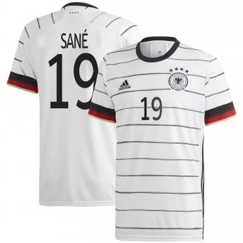 Germany National Team 2022 Qatar World Cup Leroy Sane #19 White Home Men Jersey