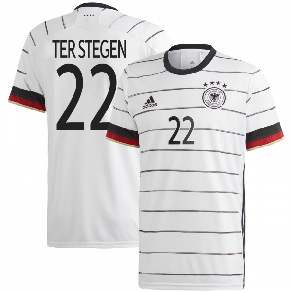 Germany National Team 2022 Qatar World Cup Marc-Andre ter Stegen #22 White Home Men Jersey