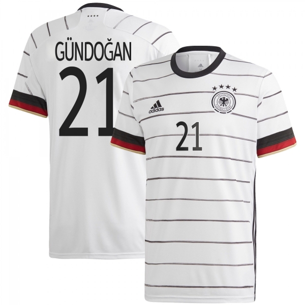 Germany National Team 2022 Qatar World Cup ?lkay Gundogan #21 White Home Men Jersey