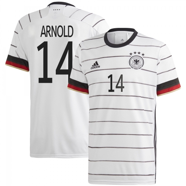 Germany National Team 2022 Qatar World Cup Maximilian Arnold #14 White Home Men Jersey