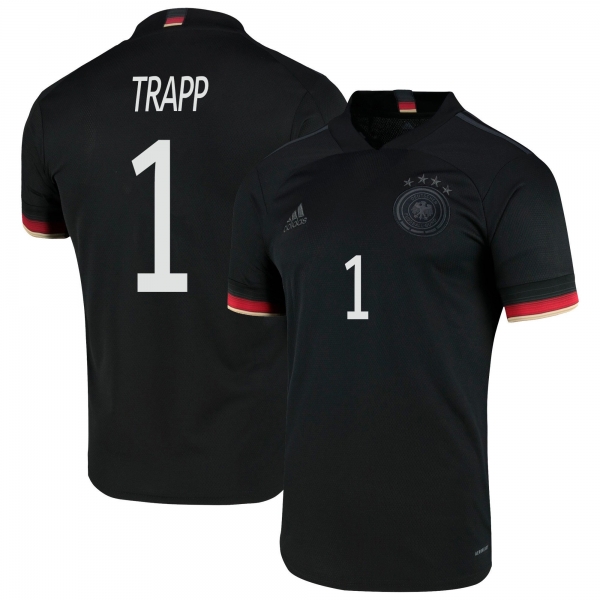 Germany National Team 2022 Qatar World Cup Kevin Trapp #1 Black Away Men Jersey