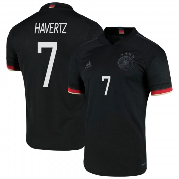 Germany National Team 2022 Qatar World Cup Kai Havertz #7 Black Away Men Jersey