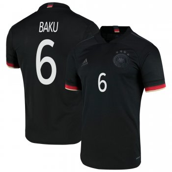 Germany National Team 2022 Qatar World Cup Ridle Baku #6 Black Away Men Jersey