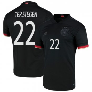 Germany National Team 2022 Qatar World Cup Marc-Andre ter Stegen #22 Black Away Men Jersey