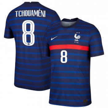 France National Team 2022 Qatar World Cup Aurelien Tchouameni #8 Black Home Men Jersey