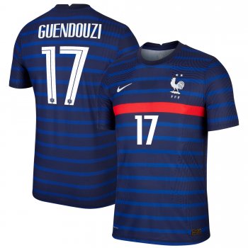 France National Team 2022 Qatar World Cup Matteo Guendouzi #17 Black Home Men Jersey