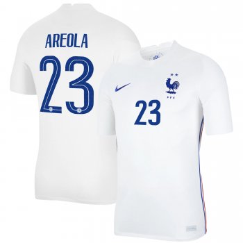 France National Team 2022 Qatar World Cup Alphonse Areola #23 White Away Men Jersey