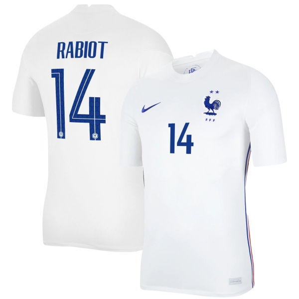 France National Team 2022 Qatar World Cup Adrien Rabiot #14 White Away Men Jersey