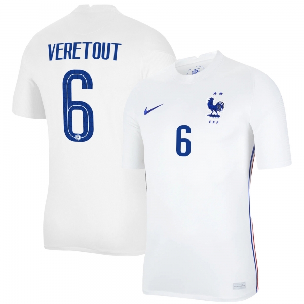 France National Team 2022 Qatar World Cup Jordan Veretout #6 White Away Men Jersey