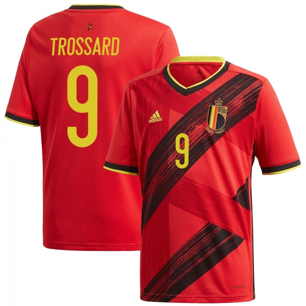 Belgium National Team 2022 Qatar World Cup Leandro Trossard #9 Red Home Men Jersey