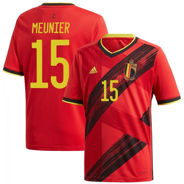 Belgium National Team 2022 Qatar World Cup Thomas Meunier #15 Red Home Men Jersey