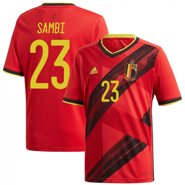 Belgium National Team 2022 Qatar World Cup Albert Sambi Lokonga #23 Red Home Men Jersey