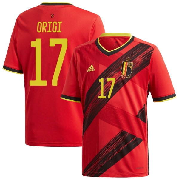 Belgium National Team 2022 Qatar World Cup Divock Origi #17 Red Home Men Jersey